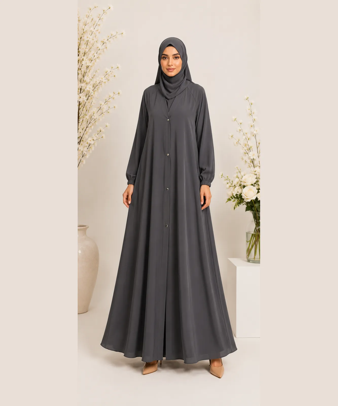 Original Zoom Fabric Handmade Abaya with Stoller